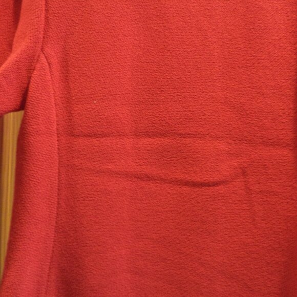 St. John RED Knit Jacket ~ Black Button Closure (7 Buttons) Size:  Small - Picture 9 of 11